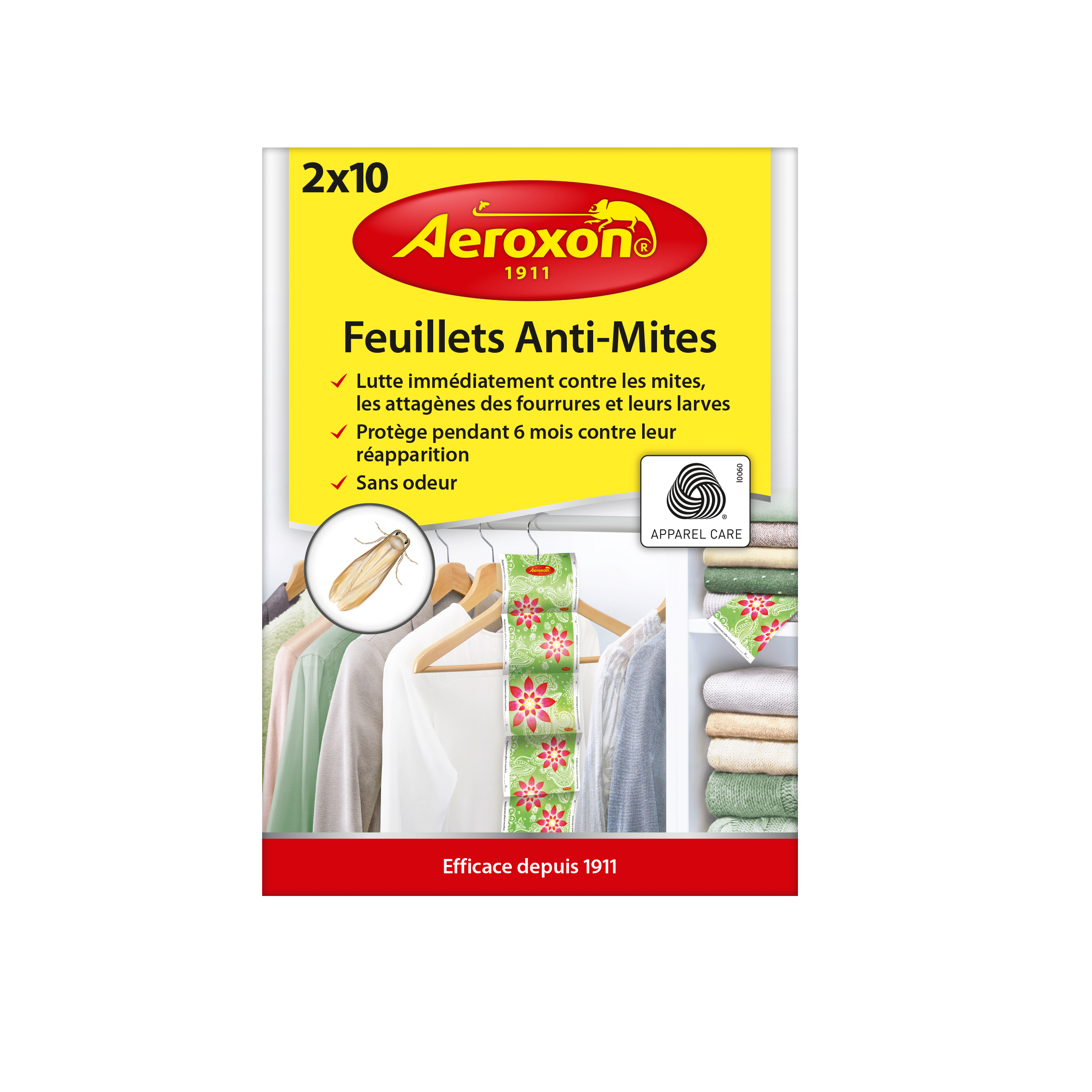Aeroxon Feuillets Anti-Mites 2x10 pcs. image